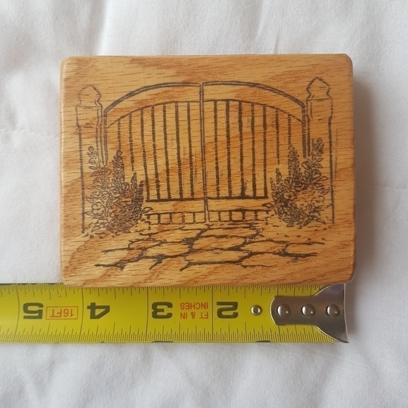 Rubber Garden Gate Stamp - Picture 3 of 4